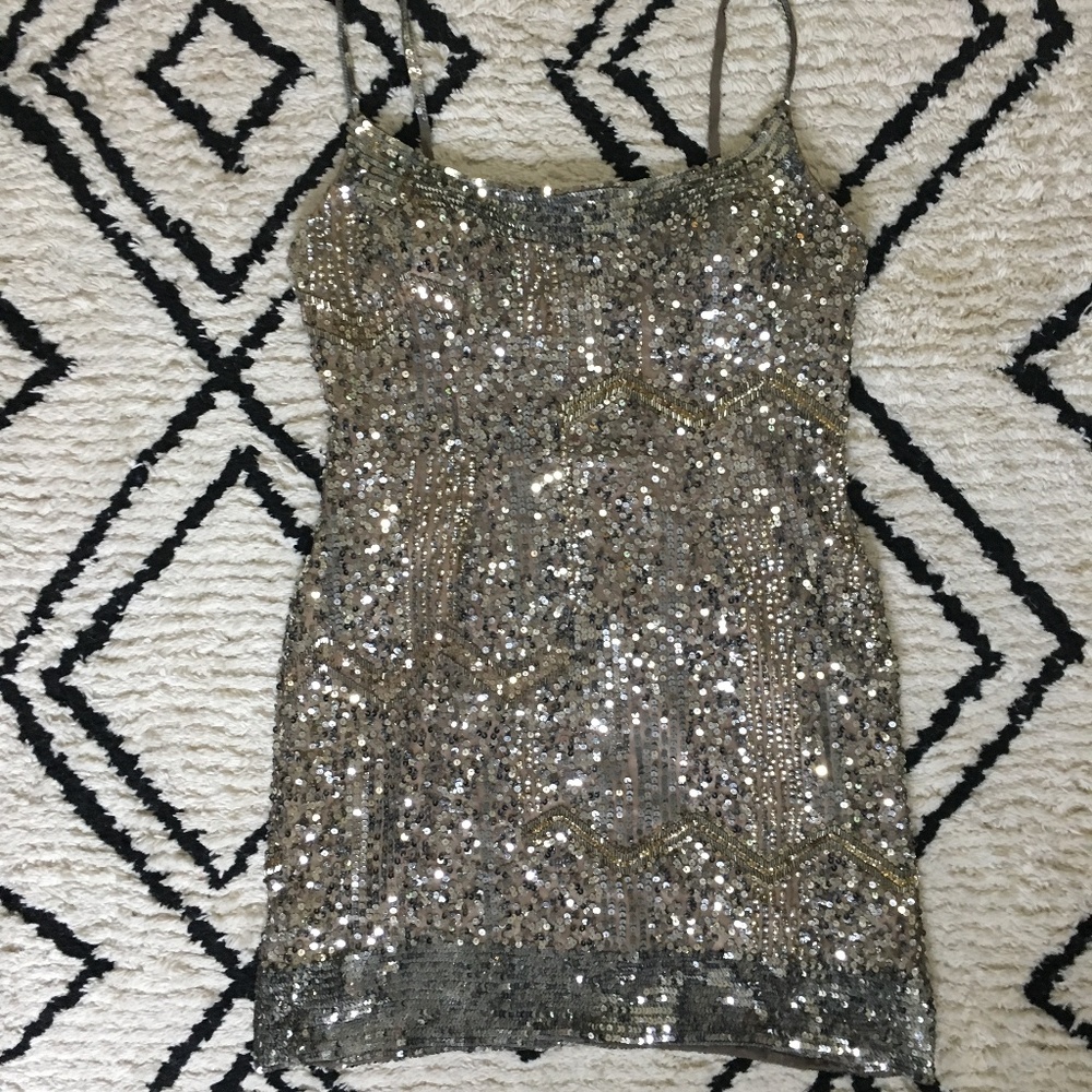 Scala Sequin Mini Dress